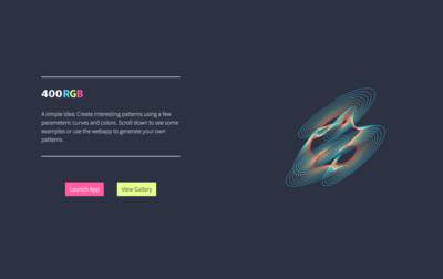 Screenshot of the 400rgb app at http://400rgb.harshadparanjape.com/.