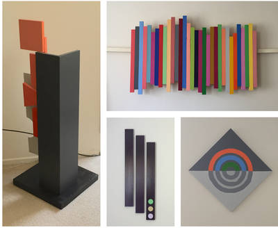 Some of my past work in which I have explored combinations of vibrant colors and simple geometric shapes.