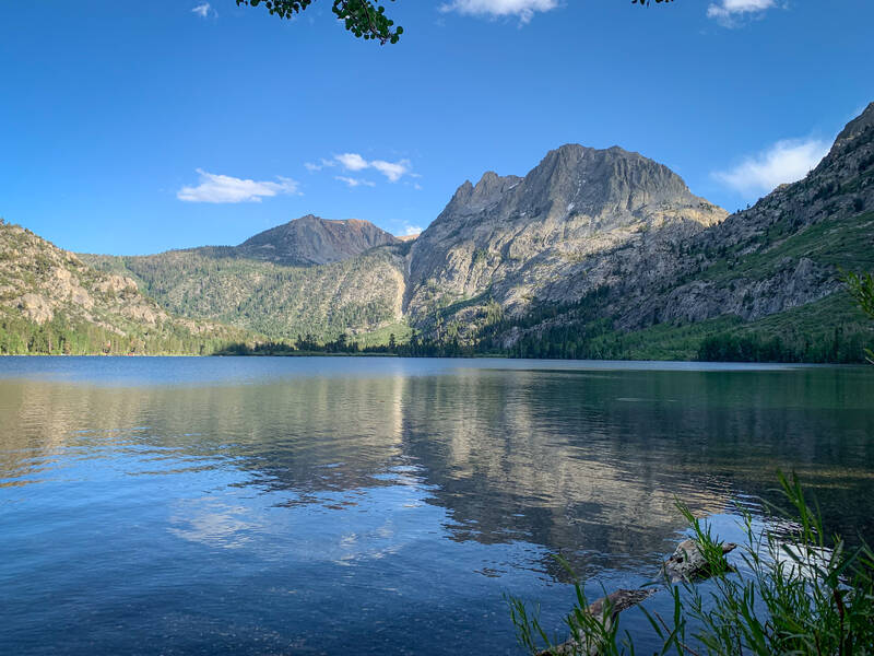 Photo of a lake in June Lake loop area. Summer.