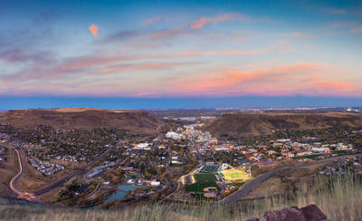 Photo of the sunset at Great Sand Dunes National Park.